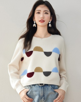 Autumn and winter lazy tops loose sweater for women