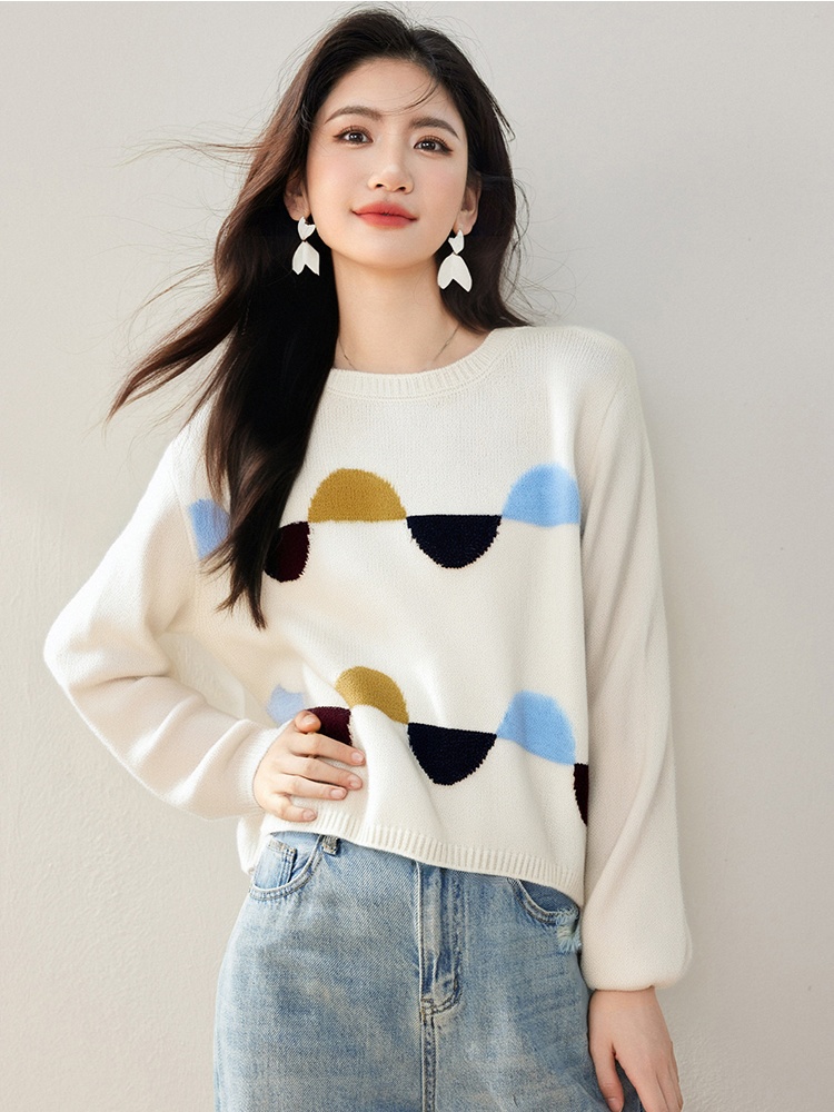 Autumn and winter lazy tops loose sweater for women
