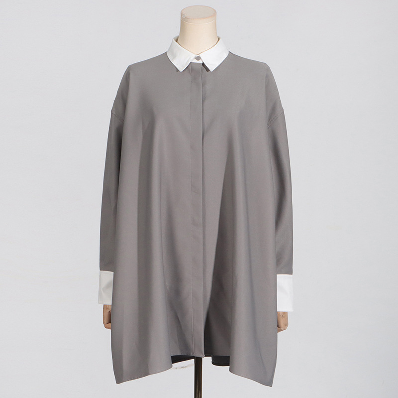 Fashion cozy Casual coat A-line commuting tops for women
