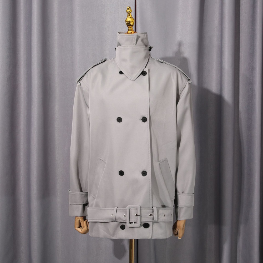 Long sleeve windbreaker niche coat for women