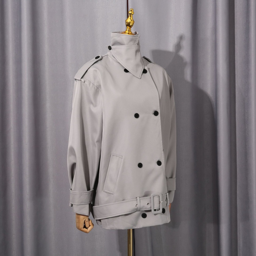 Long sleeve windbreaker niche coat for women