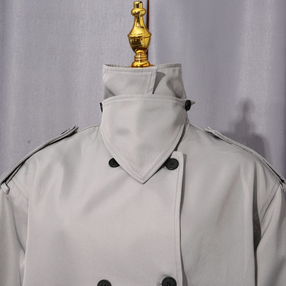 Long sleeve windbreaker niche coat for women