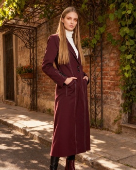 European style lapel business suit mixed colors coat
