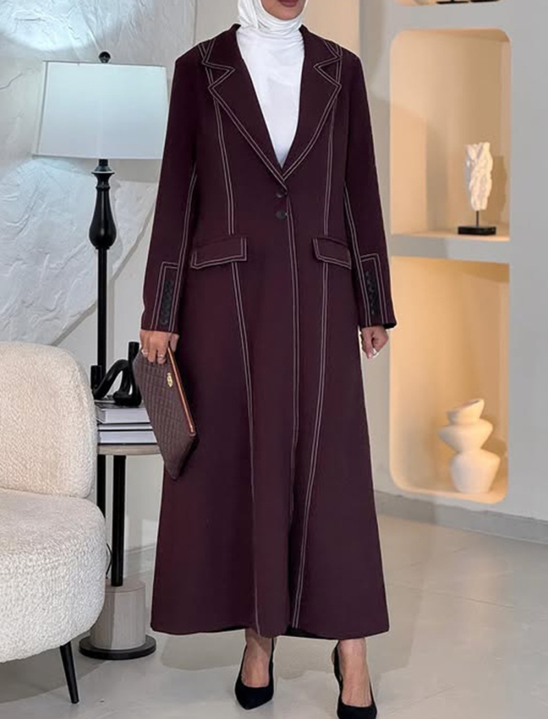 European style lapel business suit mixed colors coat