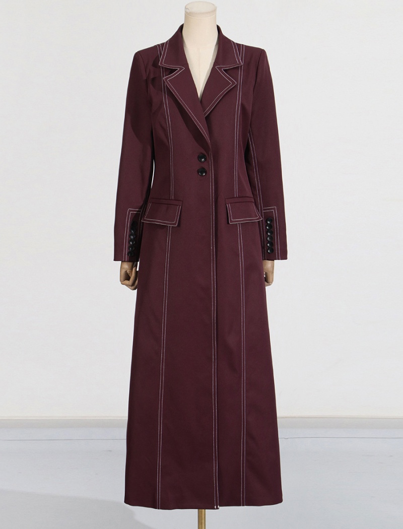 European style lapel business suit mixed colors coat