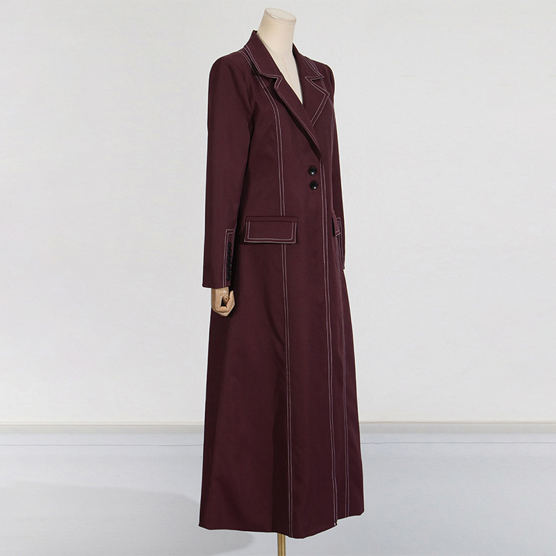 European style lapel business suit mixed colors coat