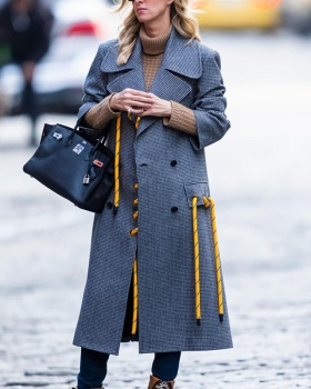 Frenum European style coat British style overcoat for women
