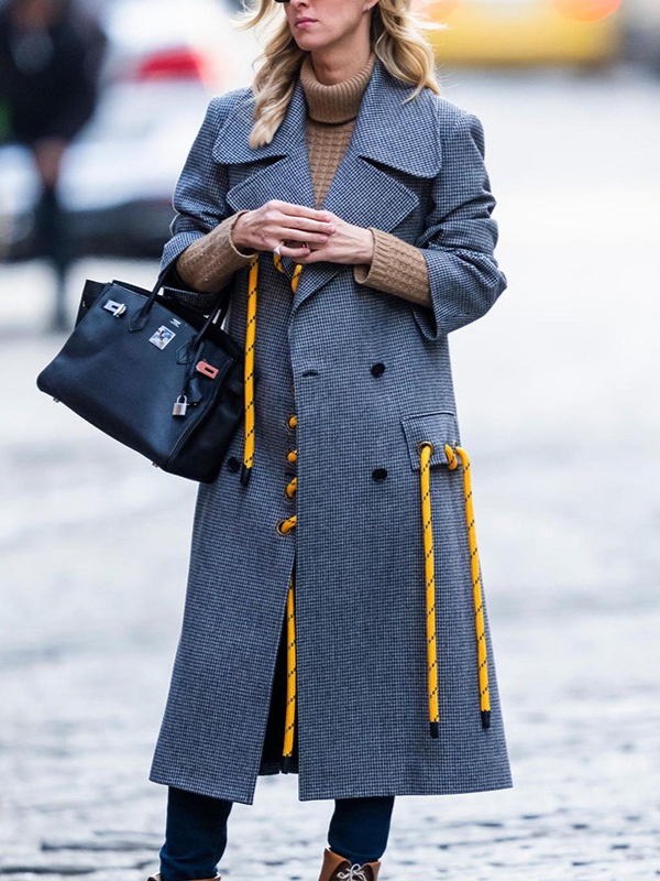 Frenum European style coat British style overcoat for women