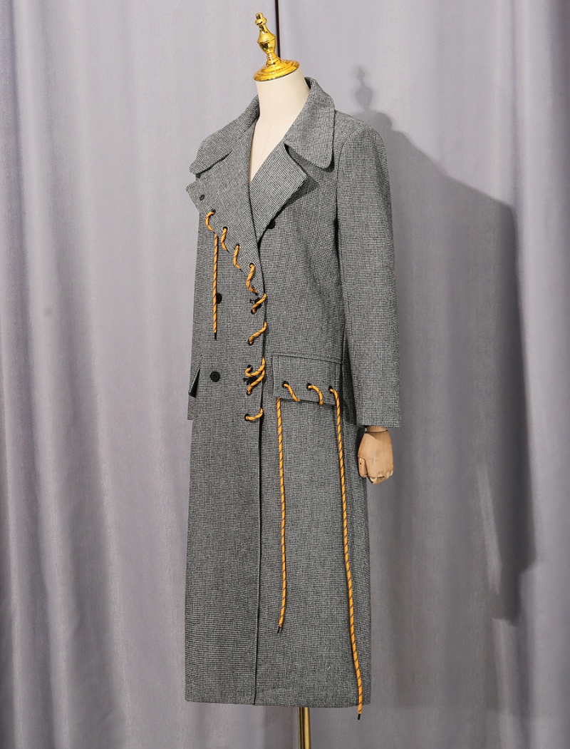 Frenum European style coat British style overcoat for women