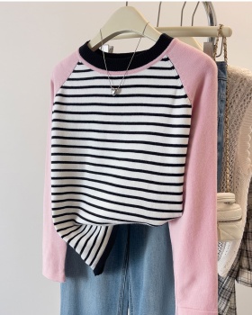 Lazy pink tops autumn and winter sweater for women