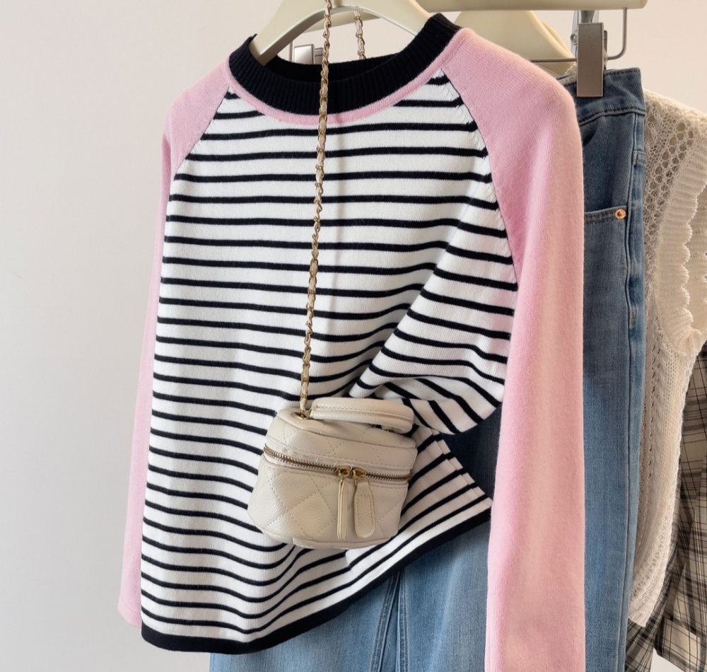 Lazy pink tops autumn and winter sweater for women