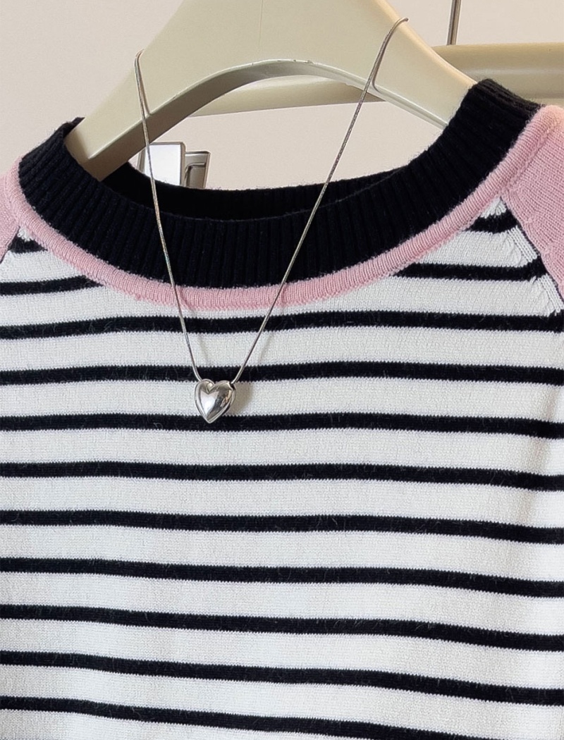 Lazy pink tops autumn and winter sweater for women
