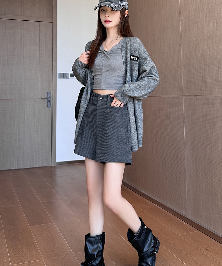 Casual slim pants A-line autumn and winter boots pants for women