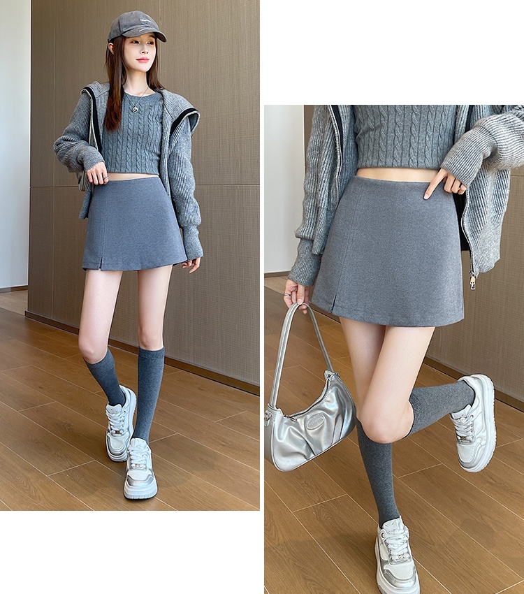 Autumn and winter Pseudo-two pants wears outside shorts for women