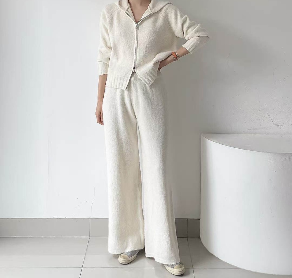 Korean style casual pants Western style tops 2pcs set for women