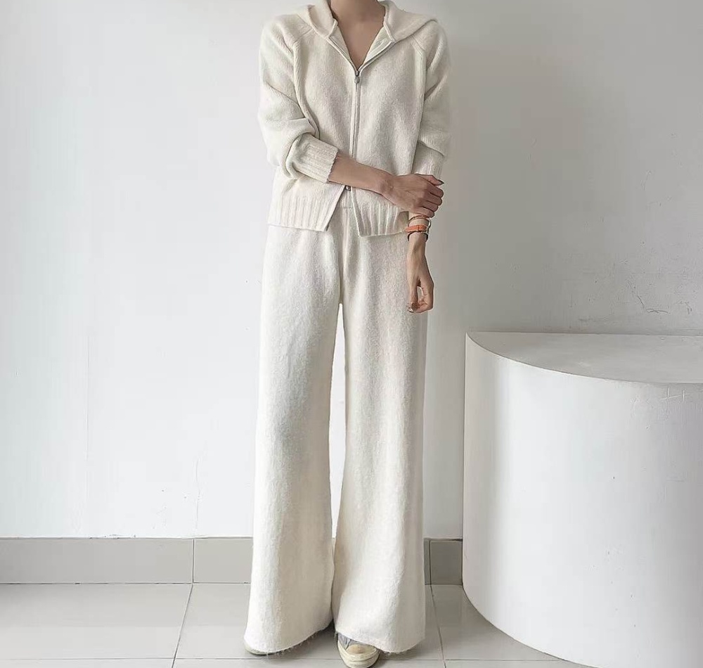 Korean style casual pants Western style tops 2pcs set for women