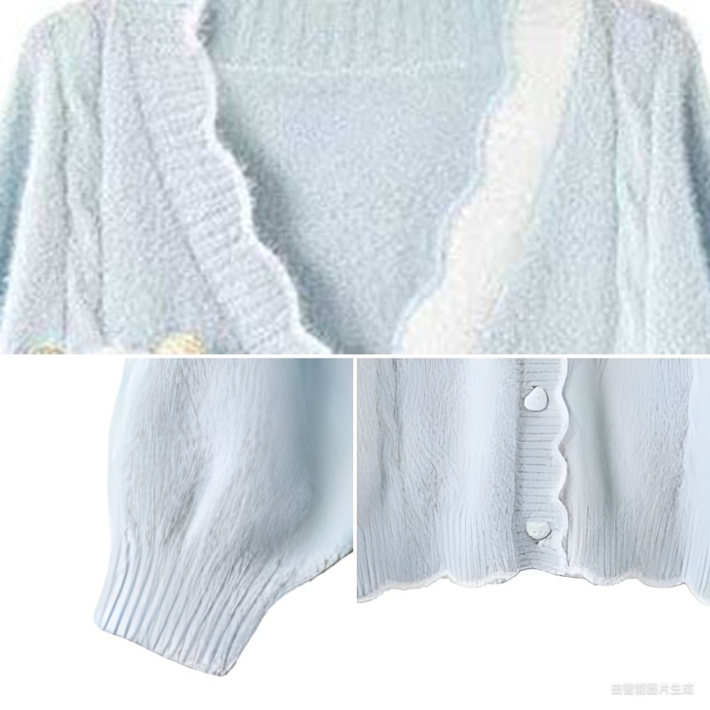 Imitation of mink velvet coat thick sweater for women
