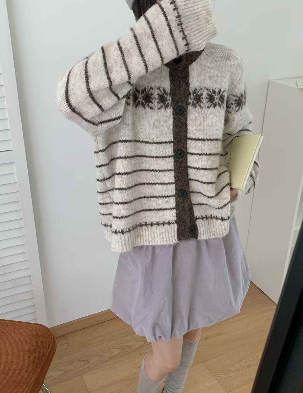 Knitted coat autumn and winter sweater for women