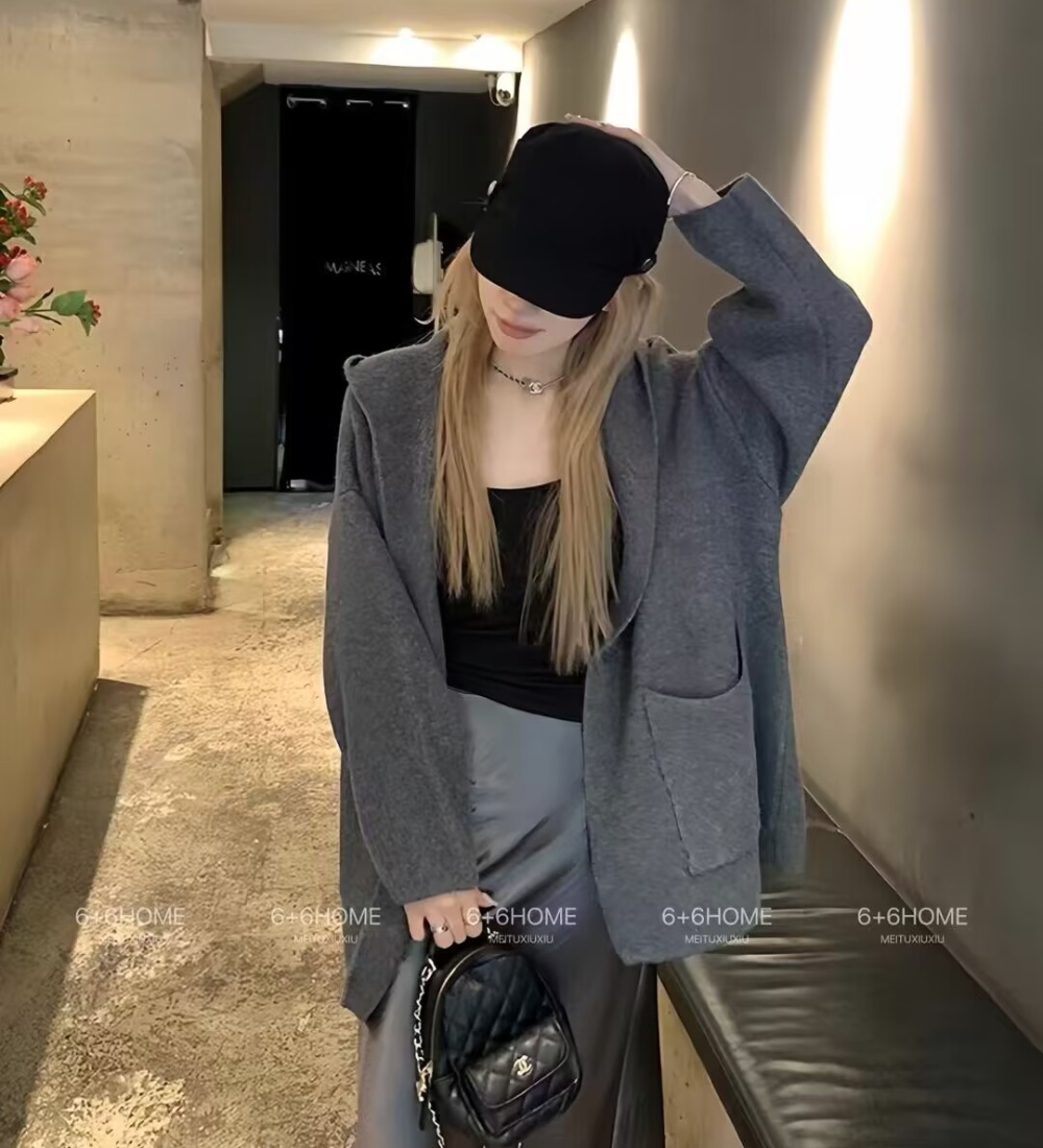 Long sleeve sweater coat for women