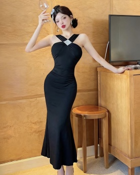 Halter enticement long dress sexy dress for women