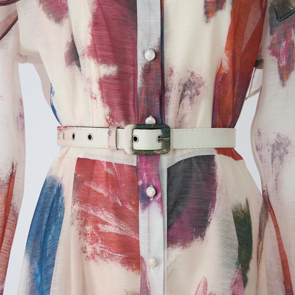 Pinched waist unique tender France style dress