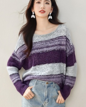 Autumn and winter Korean style mixed colors sweater