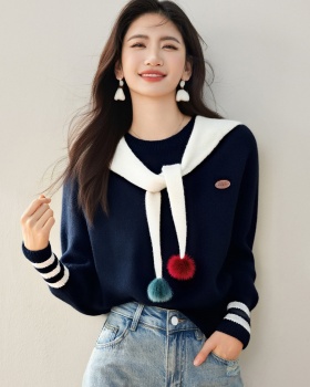 Maiden sweet shawl autumn show young sweater for women
