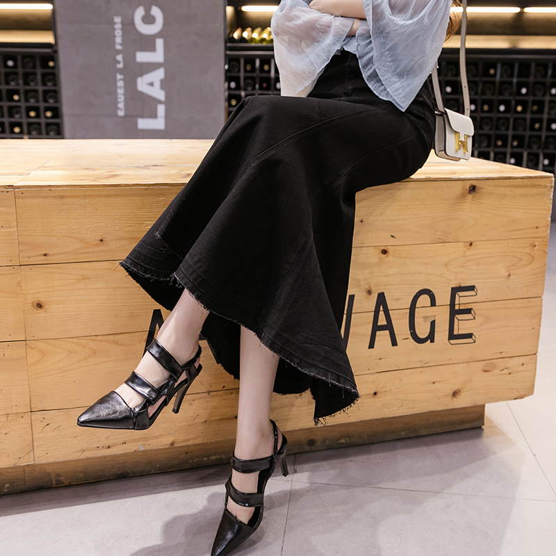 Package hip all-match Casual long skirt denim cozy skirt