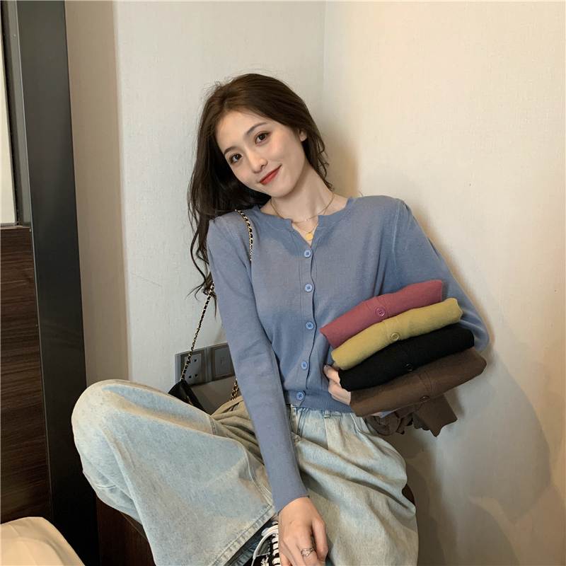Long sleeve sweater thin tops for women