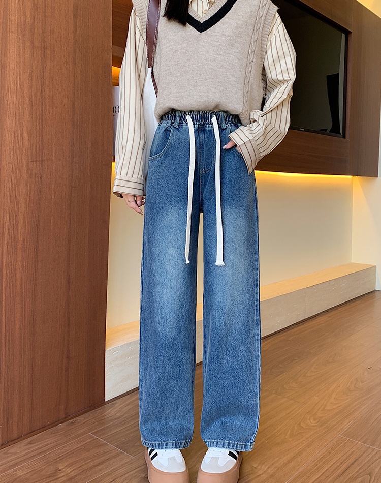 High waist carrot pants slim jeans for women
