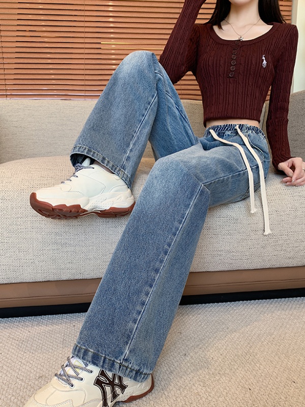 High waist carrot pants slim jeans for women