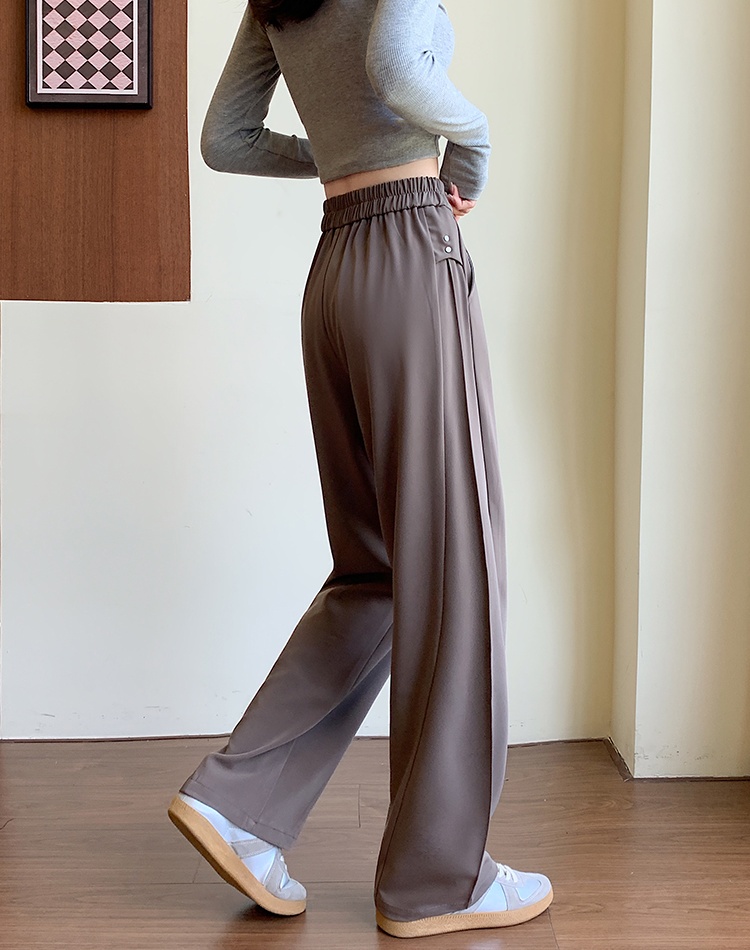 Drape autumn business suit high waist suit pants for women