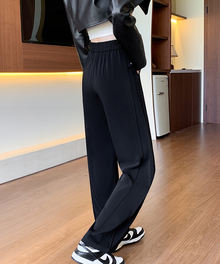 Drape autumn business suit high waist suit pants for women