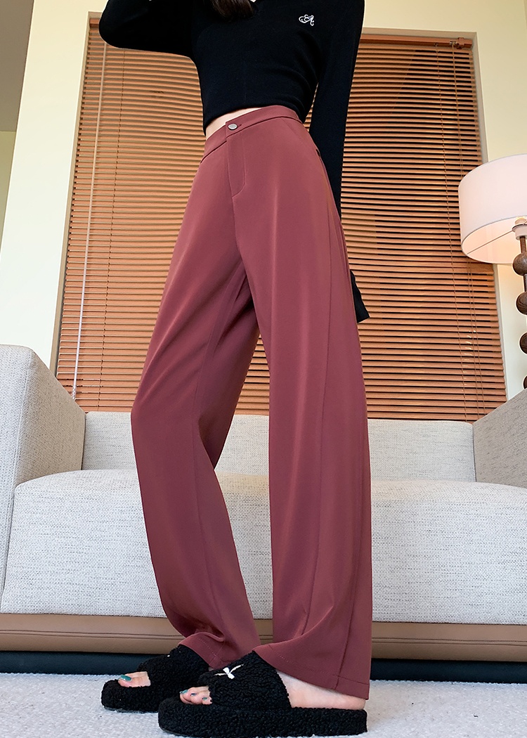Drape autumn business suit high waist suit pants for women