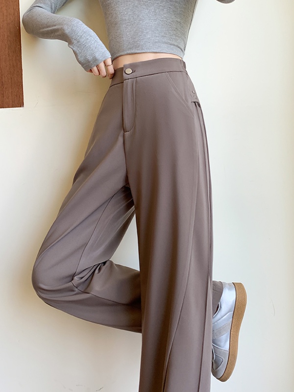Drape autumn business suit high waist suit pants for women