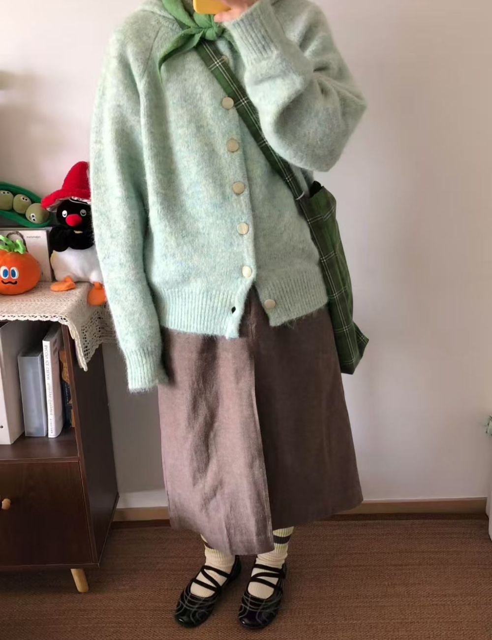 Loose long sleeve lazy sweater autumn show young coat