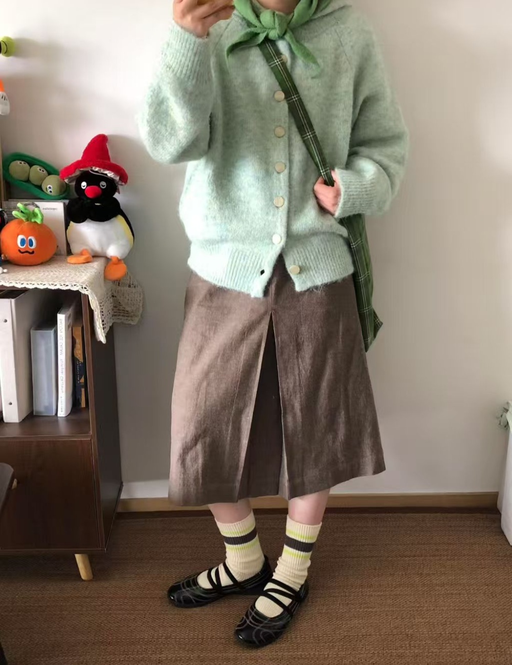Loose long sleeve lazy sweater autumn show young coat