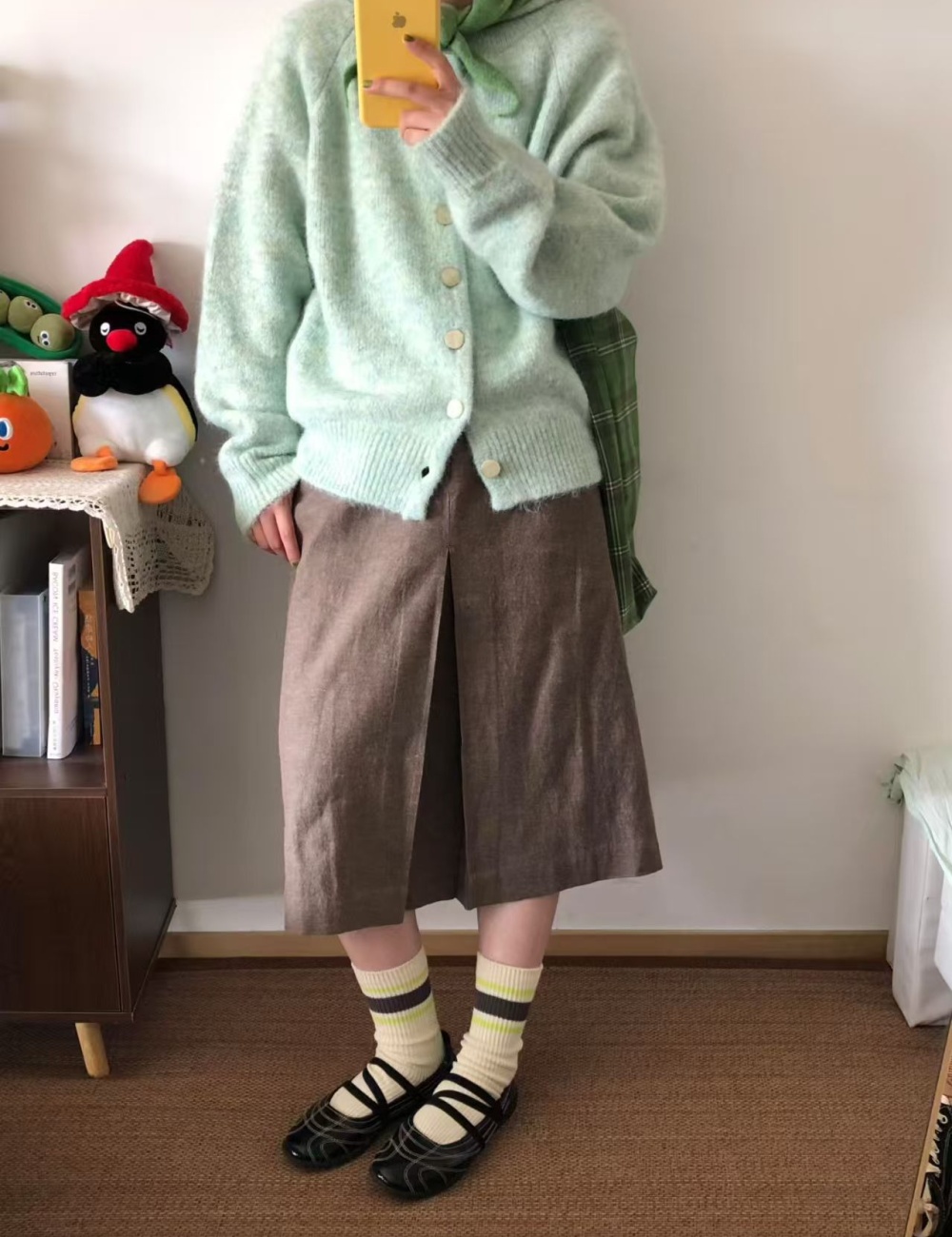Loose long sleeve lazy sweater autumn show young coat