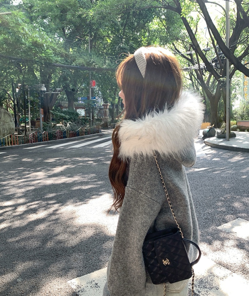 Loose slim sweater autumn and winter coat for women