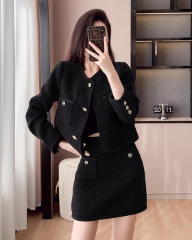 Fashion skirt chanelstyle coat 2pcs set