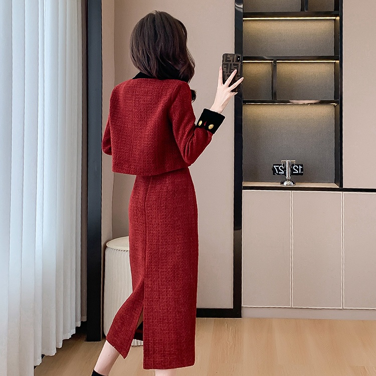France style ladies fashionable skirt 2pcs set for women