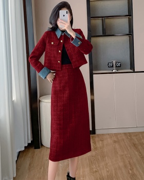 Autumn and winter skirt 2pcs set for women