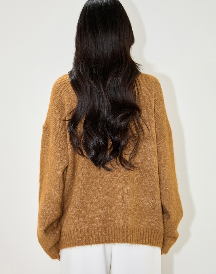 Loose France style retro autumn sweater for women