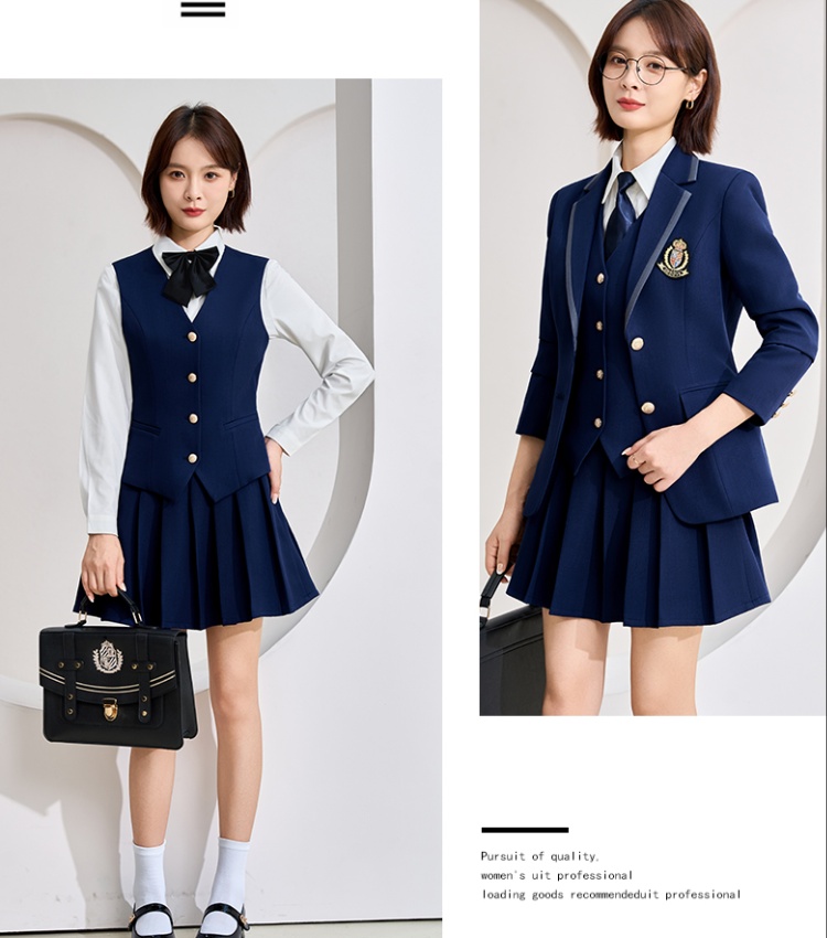 All-match business suit temperament coat 3pcs set for women