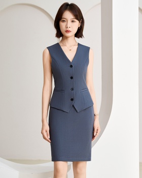 Temperament business suit overalls vest a set