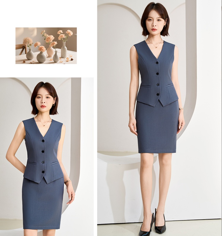 Temperament business suit overalls vest a set