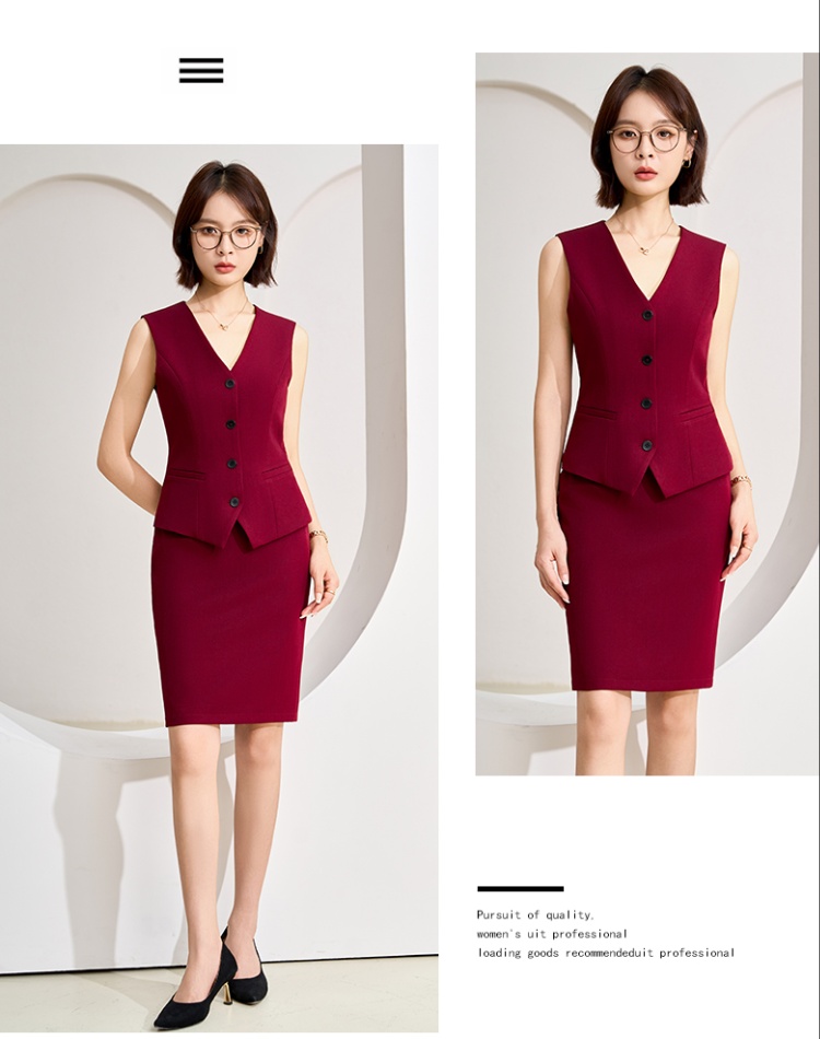 Temperament business suit overalls vest a set