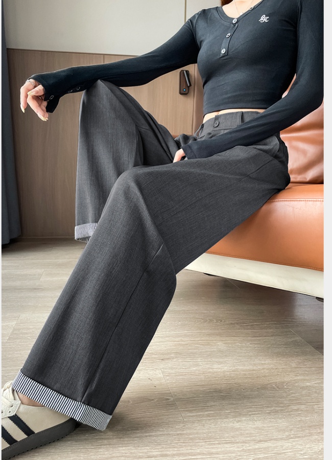 Loose long pants wide leg pants for women