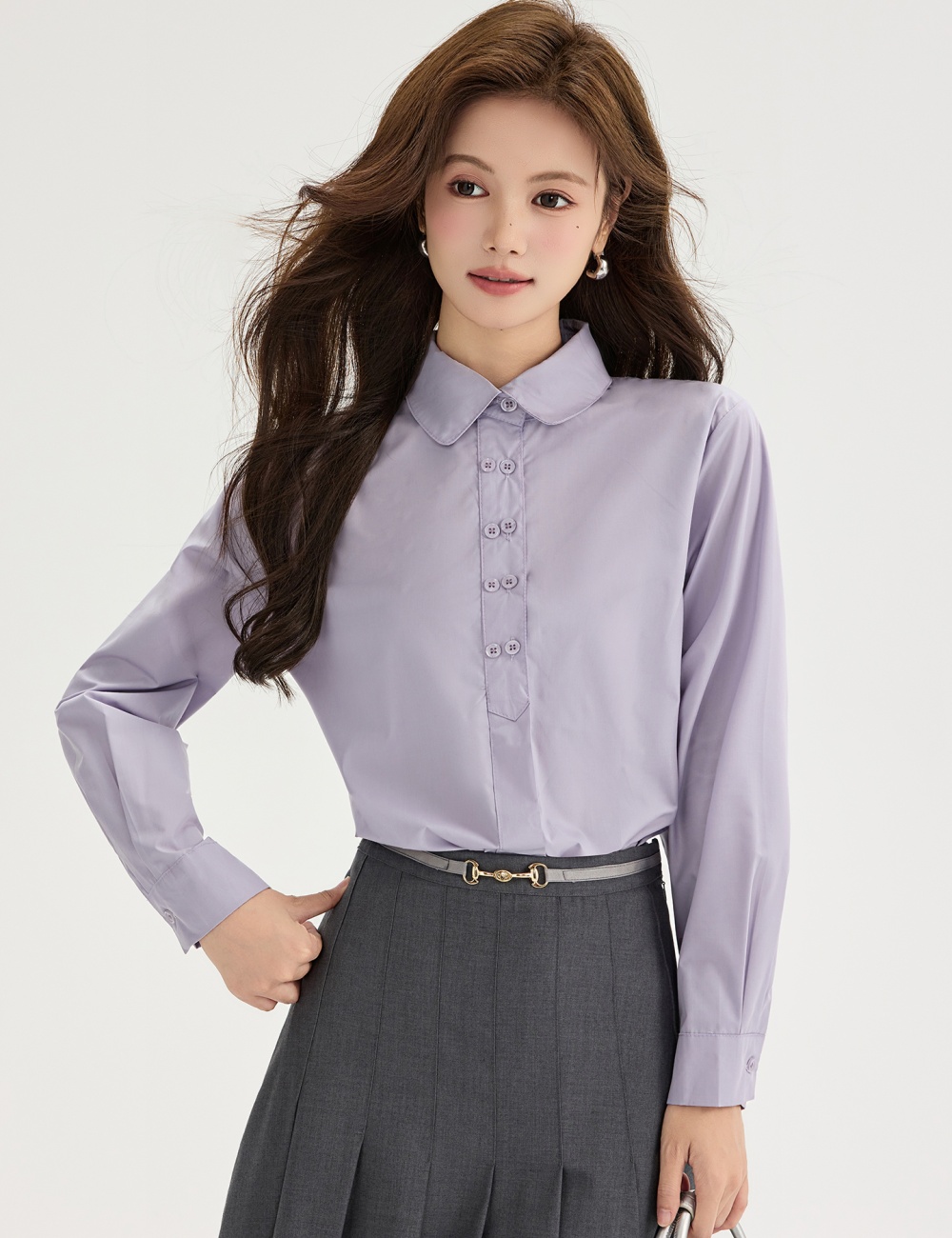 Western style France style autumn shirt for women
