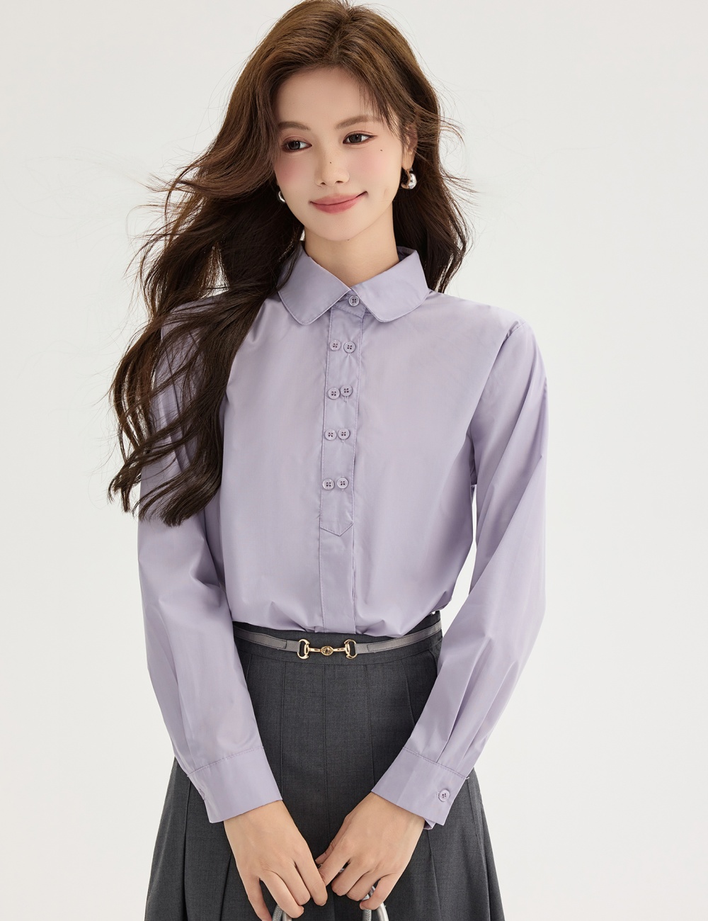 Western style France style autumn shirt for women